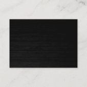 Monogram Grey Red Wood Modern Consultant Visitenkarte (Rückseite)