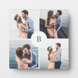 Monogram Grid Collage Foto Fotoplatte