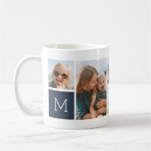 Monogram Grid Foto Collage Kaffeetasse (Links)