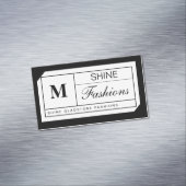 Monogram Grid Magnetische Visitenkarte (Beispiel)