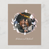 Monogram Grullo Budget Wedding Einladung (Rückseite)