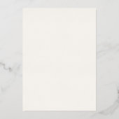 Monogram Grüne Lorbeer Hochzeit Folieneinladung (Rückseite)