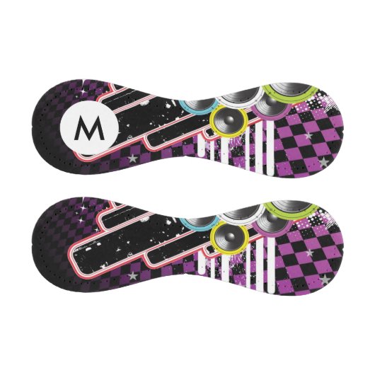 Monogram Grunge Hintergrund Baseball (Paneele)