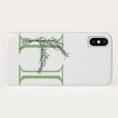 Monogram H Lavendel Eucalyptus Case-Mate iPhone Hülle (Rückseite (Horizontal))