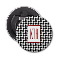 Monogram Hahnentrittmuster 2.25-in Button Magnet