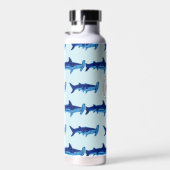 Monogram Hammerhead Shark Pattern Ocean Trinkflasche (Rechts)