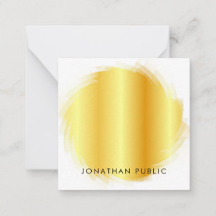 Monogram Handskript Elegante Imitate Goldvorlage Mitteilungskarte