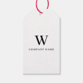 Monogram Hang Tag Preis Kleidung Swing Tags Geschenkanhänger (Vorderseite)