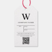 Monogram Hang Tag Preis Kleidung Swing Tags Geschenkanhänger (Rückseite)