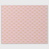 Monogram Hanukka Golden David Star Geschenkpapier (Flach)