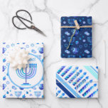 Monogram Hanukkah Festival Menorah Lights Geschenkpapier Set<br><div class="desc">Hanukkah Menorah Lights Holiday Label. Monogramm und Hanukkah Logo Dekoration mit traditionellen Symbolen Muster. Party- und Handwerksartikel > Geschenkartikel > Umschlagpapier. Israel,  Jerusalem. Sofiartmedia Modernes Design. Judaika Modernes Design mit Textvorlage. Personalisieren Sie sie durch Hinzufügen von Namen oder Wunschtext.</div>