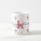 Monogram Happy Oaster Pattern 11oz Kaffeetasse (Mittel)