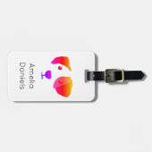 Monogram Happy Rainbow Dog Gepäckanhänger (Vorderseite horizontal)