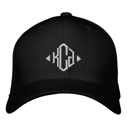 Monogram-Hat Bestickte Baseballkappe (Vorderseite)