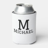 Monogram Hauptstadt masculine fügen Sie Namen einf Dosenkühler (Kanne Vorderseite)