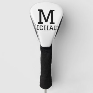 Monogram Hauptstadt masculine fügen Sie Namen einf Golf Headcover