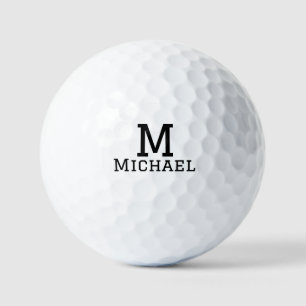 Monogram Hauptstadt masculine fügen Sie Namen einf Golfball