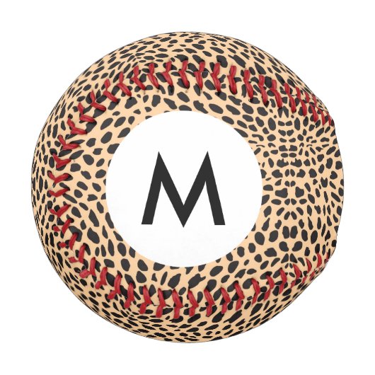 Monogram Hautgeetah-Dekoration Baseball (Vorderseite Links)