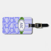 Monogram Hawaiian Blume Beach Gepäck Gepäckanhänger (Vorderseite horizontal)