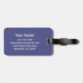 Monogram Hawaiian Blume Beach Gepäck Gepäckanhänger (Rückseite horizontal)