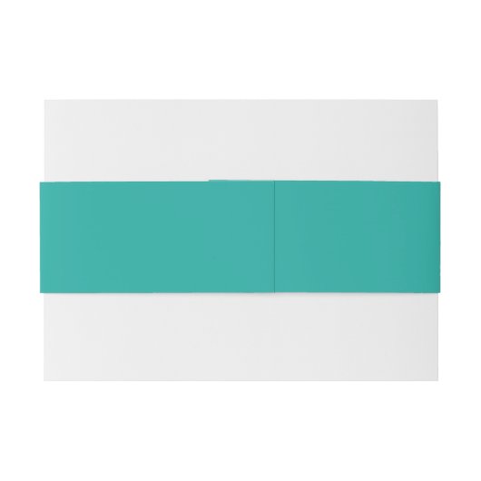 Monogram Heart Modern Wedding Custom Color Einladungsbanderole (Rückseitenbeispiel)