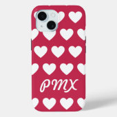 Monogram Hearts iPhone/iPad Gehäuse Case-Mate iPhone Hülle (Rückseite)