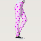 Monogram Hearts on Pink Leggings (Rechts)