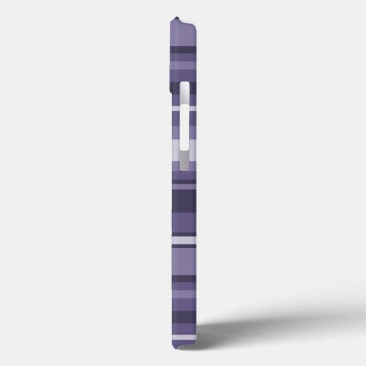 Monogram Heather lila Stripes Case-Mate iPhone c Case-Mate iPhone Hülle (Rückseite / Links)