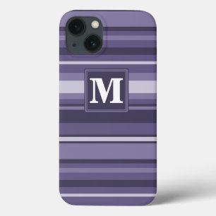 Monogram Heather lila Stripes Case-Mate iPhone c Hülle