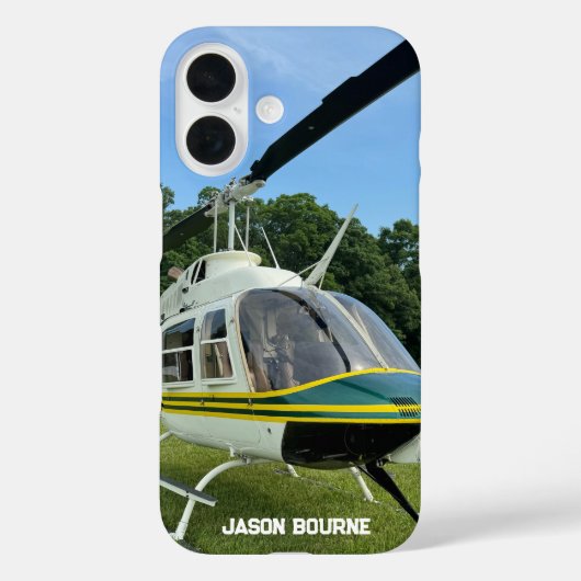 Monogram Helicopter Foto, Cool & stilvoll Aviation Case-Mate iPhone Hülle (Rückseite)