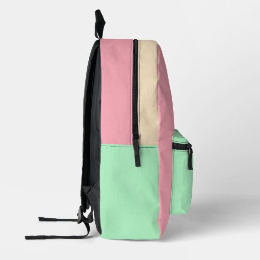 Monogram hell initiale Multicolor Bedruckter Rucksack (Links)