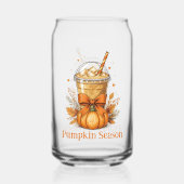 Monogram Herbst Herbst Pumpkin-Ice-Kaffee-Latte Dosenglas (Rückseite)