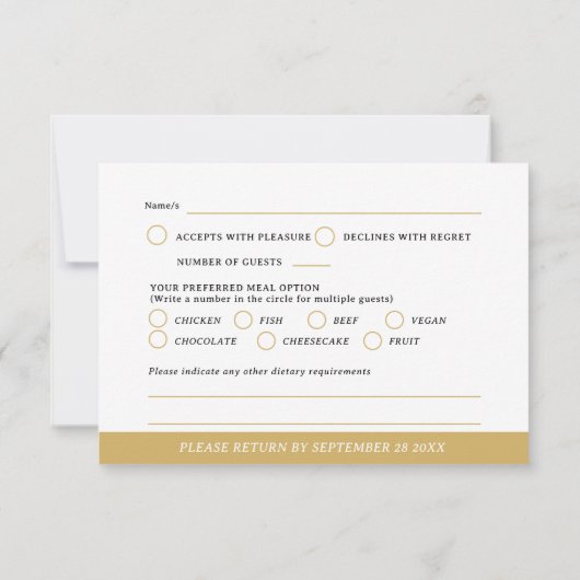 Monogram Herz Wappen handgezeichnete weiße Hochzei RSVP Karte (Rückseite)