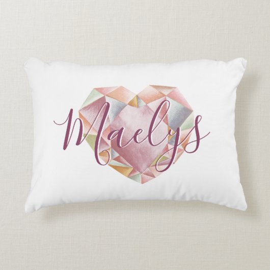 Monogram hinzufügen oder Niedlich Blush Pink Heft Dekokissen (Vorderseite)