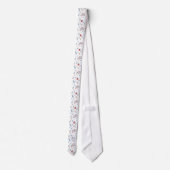 Monogram, Holiday Decorations Pattern Neck Tie Krawatte (Rückseite)