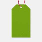 Monogram Holly Berry Wreath Personalized Initial Geschenkanhänger (Rückseite)