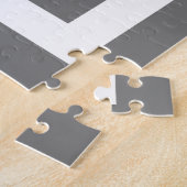 MONOGRAM Holzkohle Grau Festfarbe schlicht Puzzle (Seite)