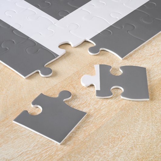 MONOGRAM Holzkohle Grau Festfarbe schlicht Puzzle (Seite)