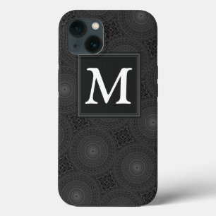 Monogram Holzkohlezirkeln Muster Case-Mate iPhone Hülle
