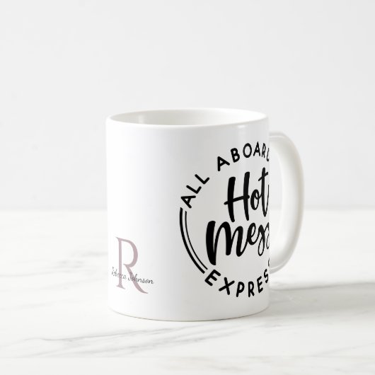 Monogram Hot Mess Express Tasse (VorderseiteRechts)