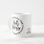 Monogram Hot Mess Express Tasse (Vorderseite Links)