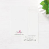 Monogram Hot Pink Earring Juwelier Display Card (Schreibtisch)