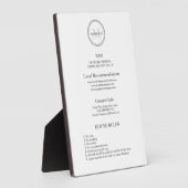 Monogram Hotel Guest Wifi und regiert Gastfreundsc Fotoplatte (Seite)