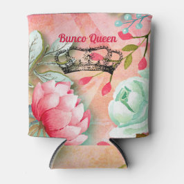 Monogram Hübsch Watercolor Pink Bunco Blume Dosenkühler