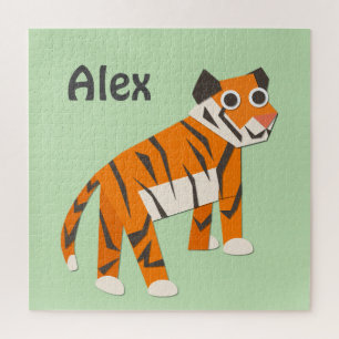 Monogram Hübscher Tiger Orange Puzzle