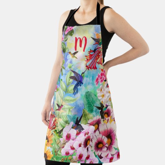 Monogram Humming Birnen mit Blume Schürze (InSitu)