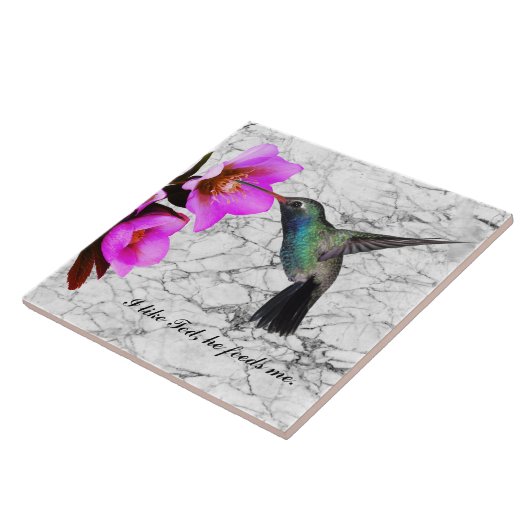 MONOGRAM HUMMINGBIRD FLIESE (Seite)
