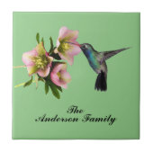 MONOGRAM HUMMINGBIRD FLIESE (Vorderseite)