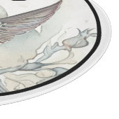 Monogram Hummingbird Glass Cutting Board Schneidebrett (Ecke)