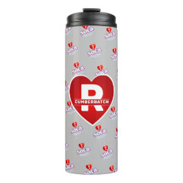 MONOGRAM I LOVE SOCA on GREY Thermosbecher